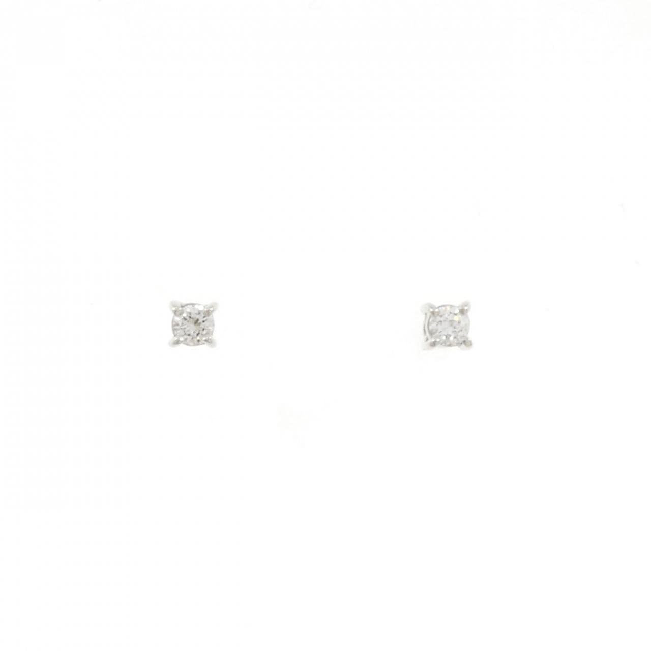 【リメイク】PT900 ダイヤモンド ピアス 0.10CT