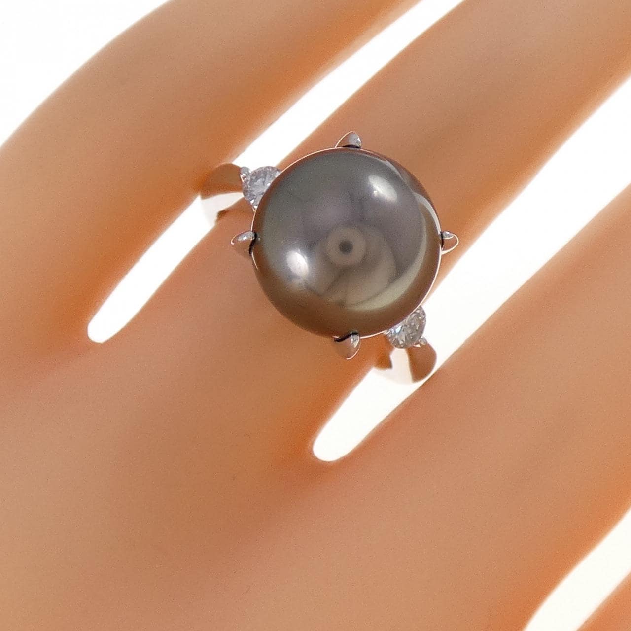 PT900 黒蝶パール リング