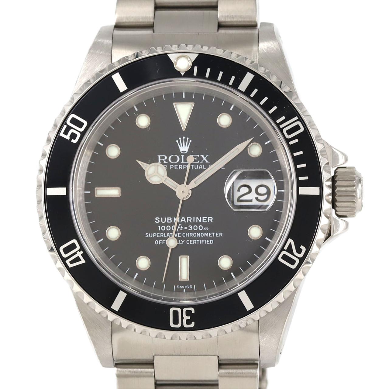 ロレックス サブマリーナーデイト 16610. SS 自動巻 A番