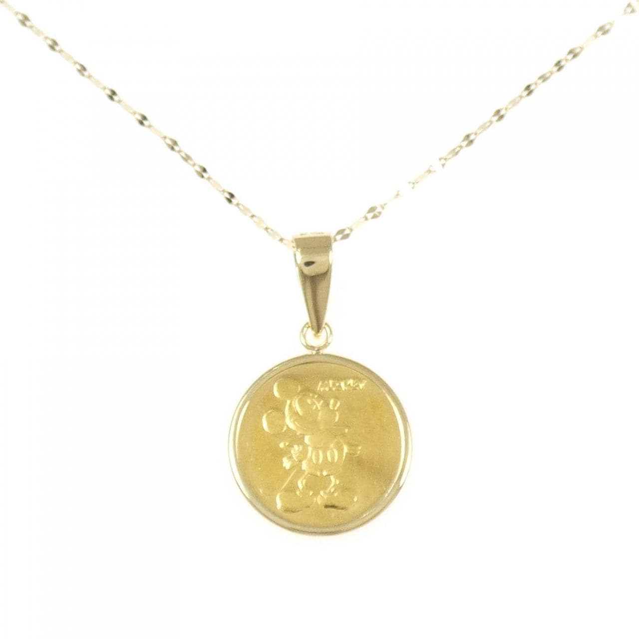 K18YG(枠) コイン ネックレス