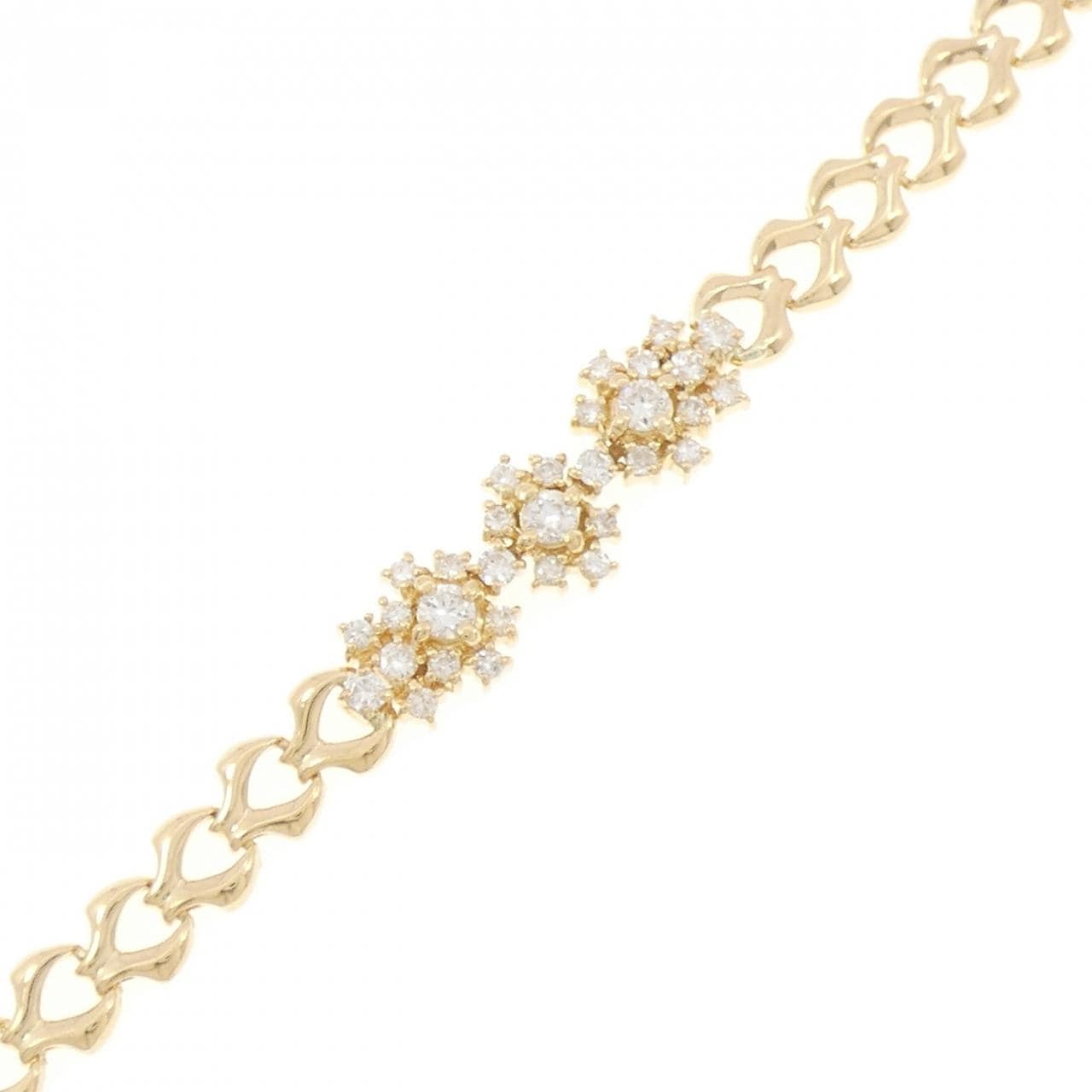 K18YG ダイヤモンド ブレスレット 0.87CT