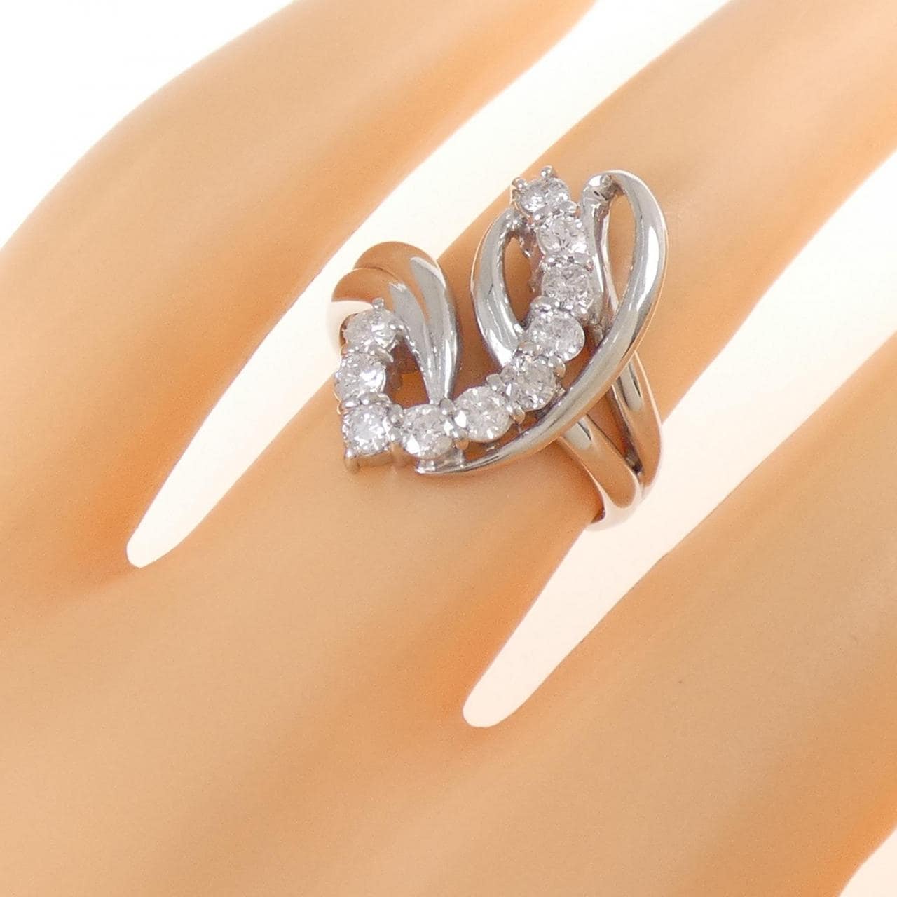 PT900 ダイヤモンド リング 0.53CT