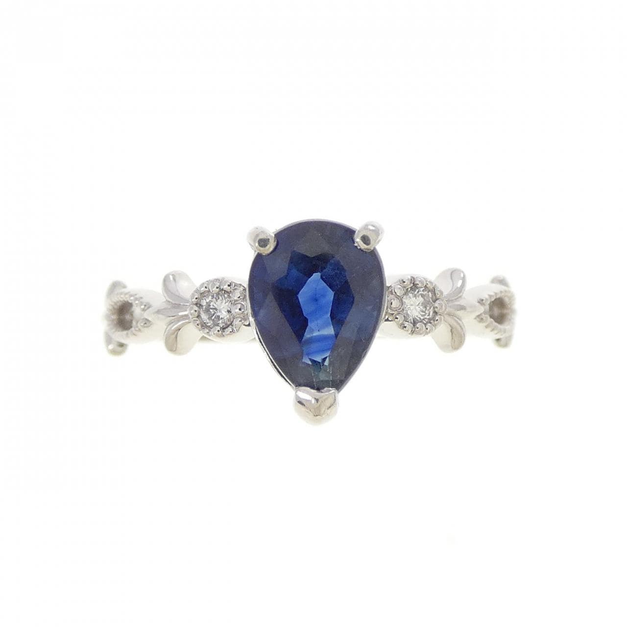 PT950 サファイヤ リング 1.111CT