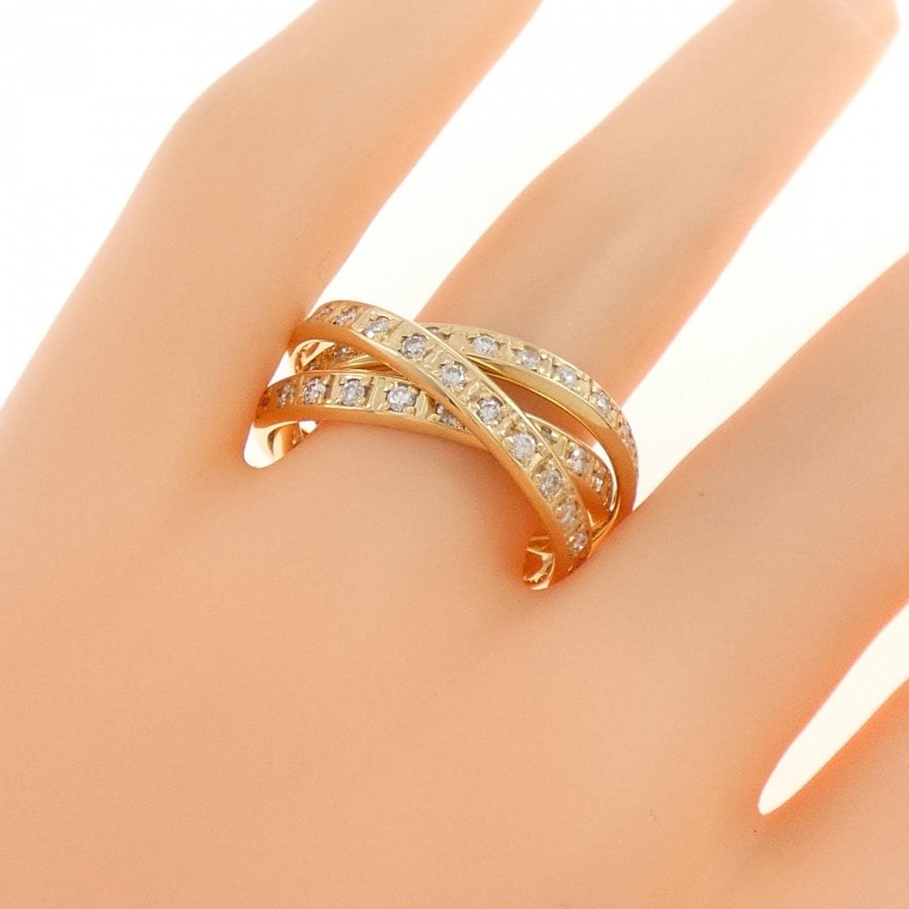 K18YG ダイヤモンド リング 1.23CT