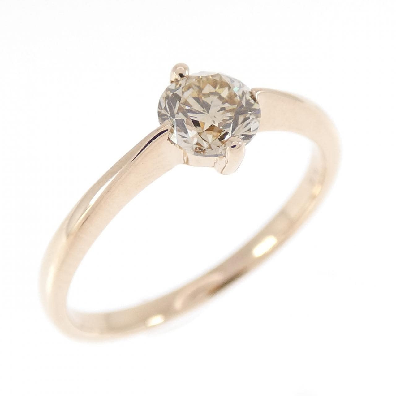 K18PG ダイヤモンド リング 0.40CT