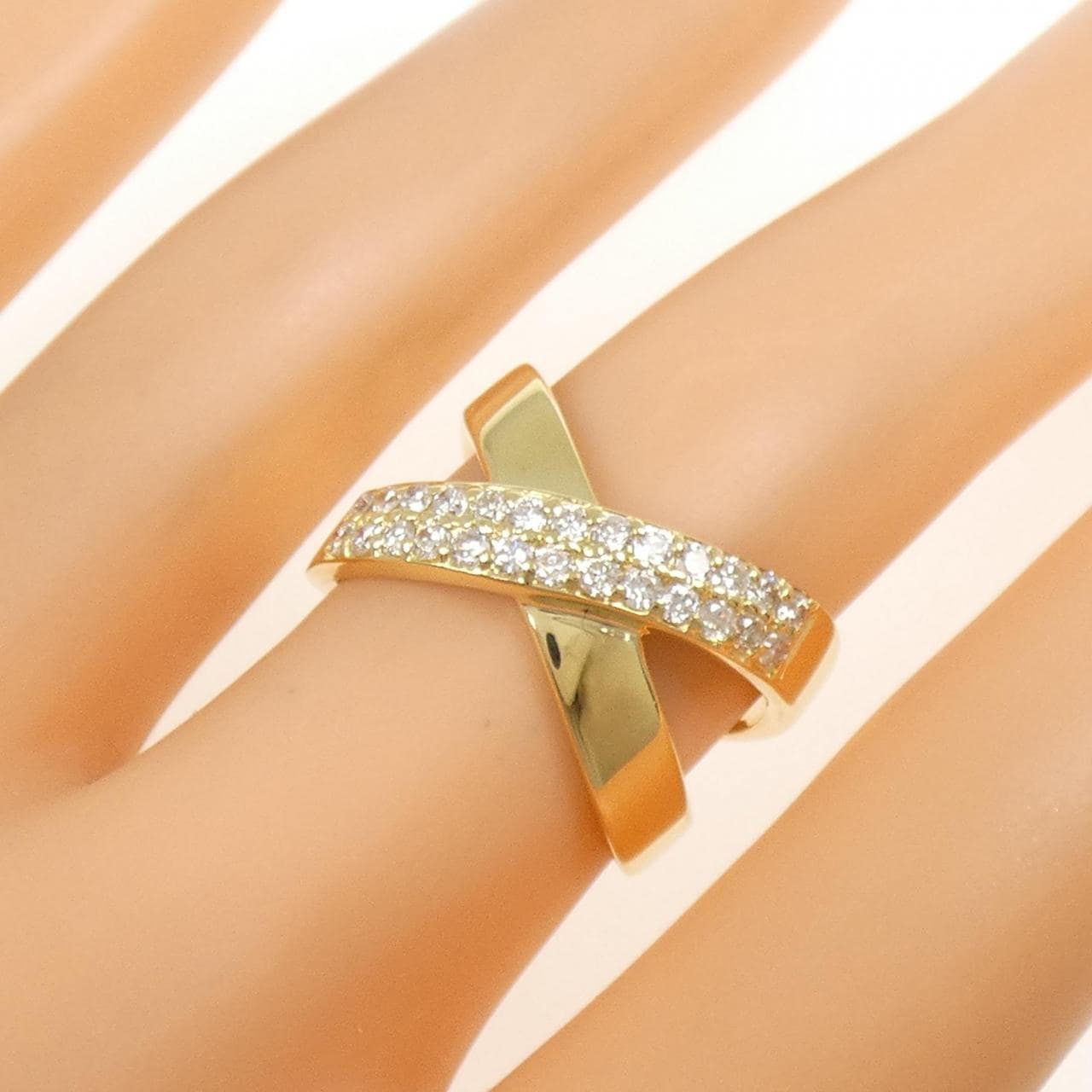 K18YG ダイヤモンド リング 0.50CT