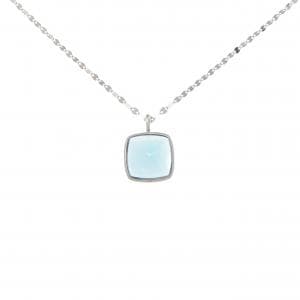PT900/純PT ブルートパーズ ネックレス 5.00CT