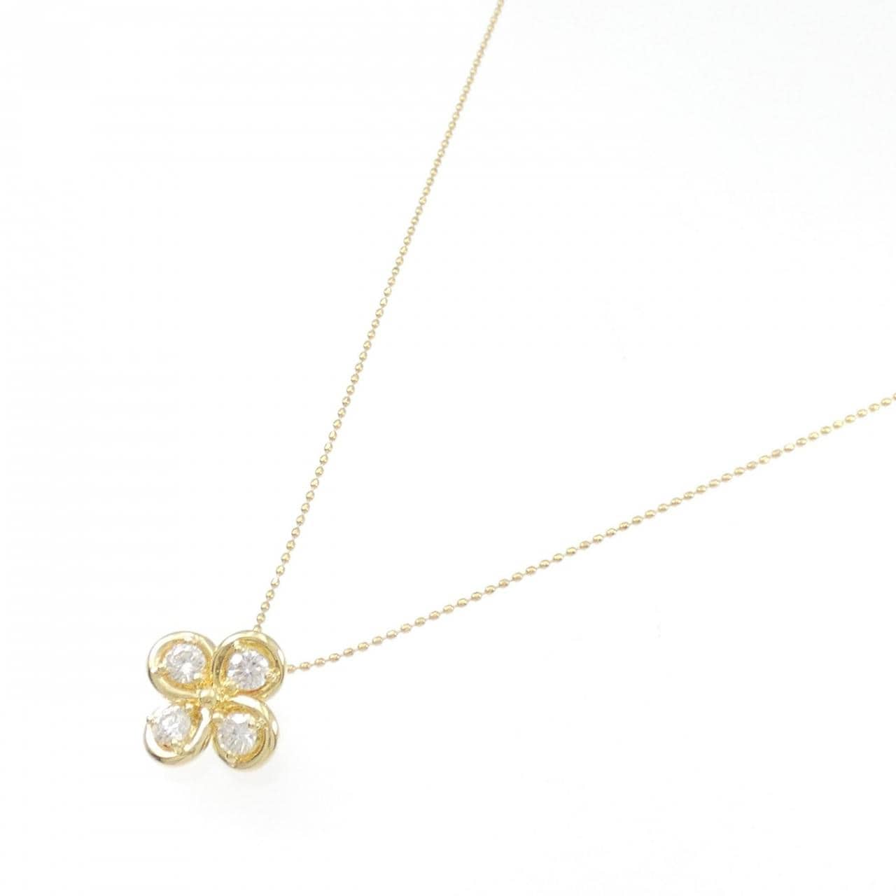 Diamond Flower Diamond Necklace 0.50CT