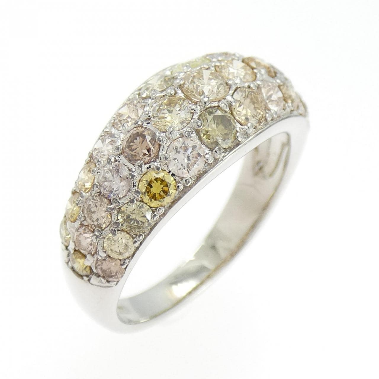 K18WG ダイヤモンド リング