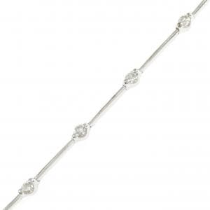 K18WG ダイヤモンド ブレスレット 0.72CT