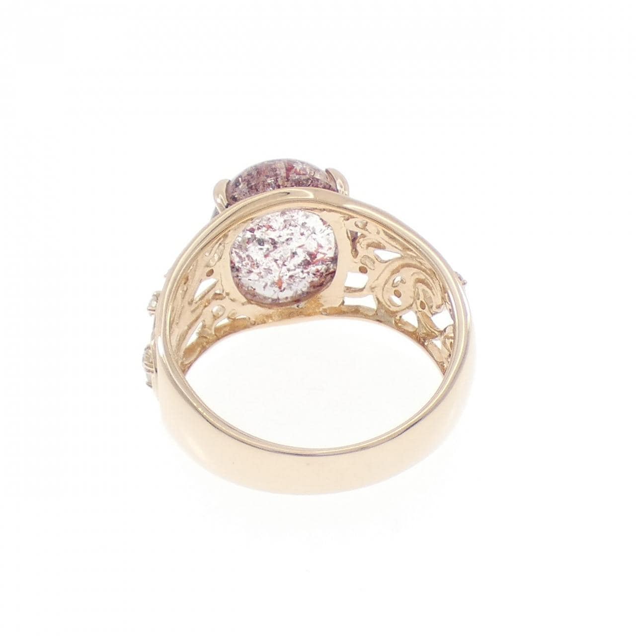 K18PG クオーツ リング 4.88CT