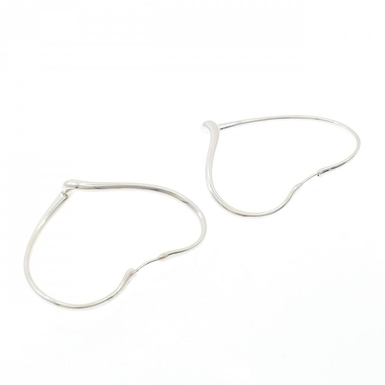 ティファニー オープン ハート フープ ピアス