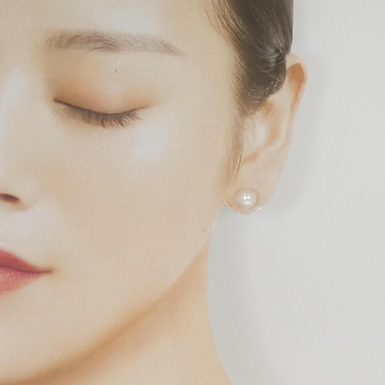 K14WG アコヤパール ピアス 7.8mm