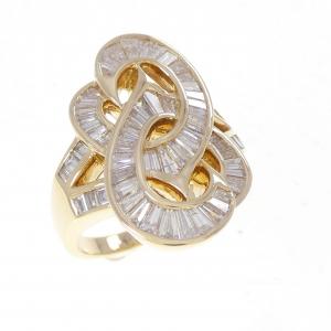 18KYG ダイヤモンド リング 1.95CT