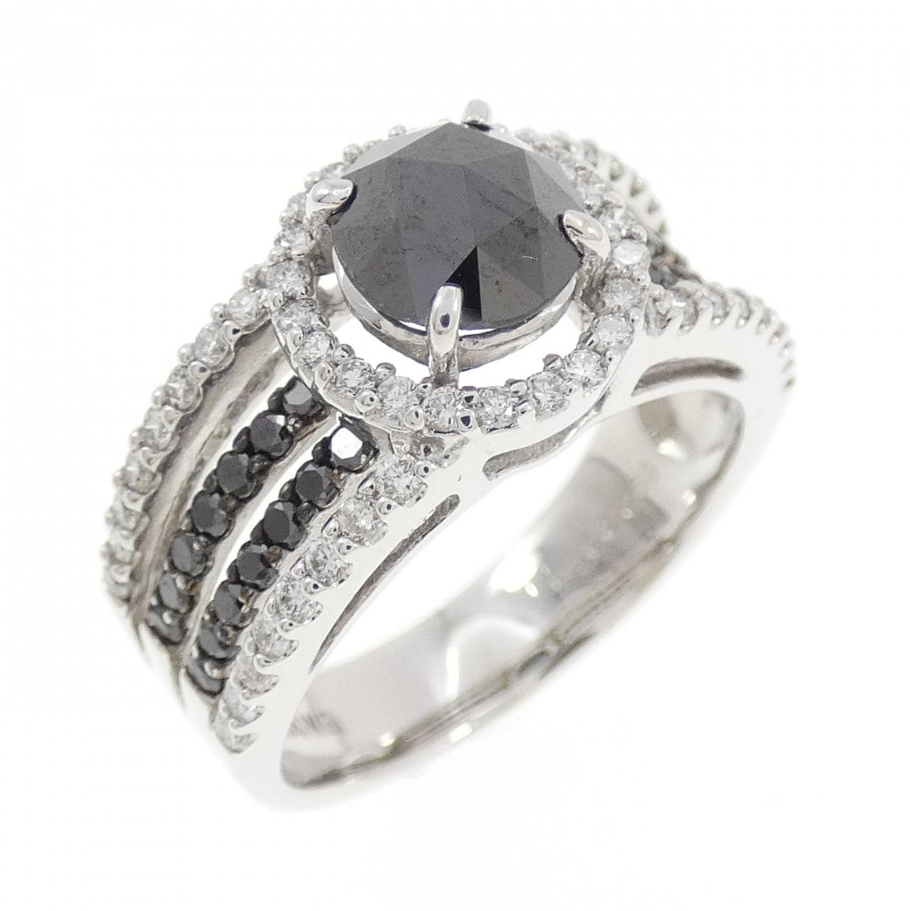 K14WG ダイヤモンド リング 1.08CT