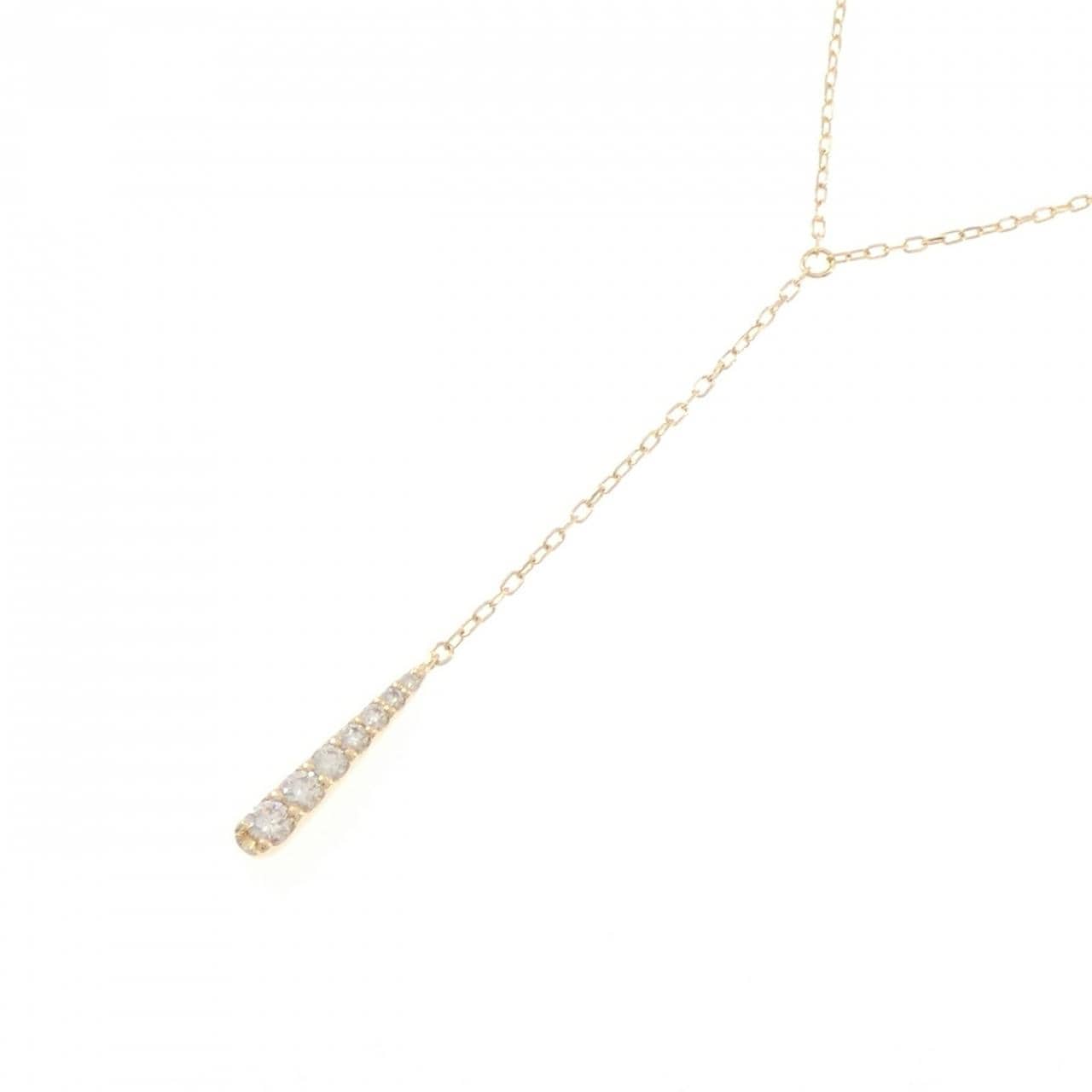 K18YG ダイヤモンド ネックレス 0.15CT