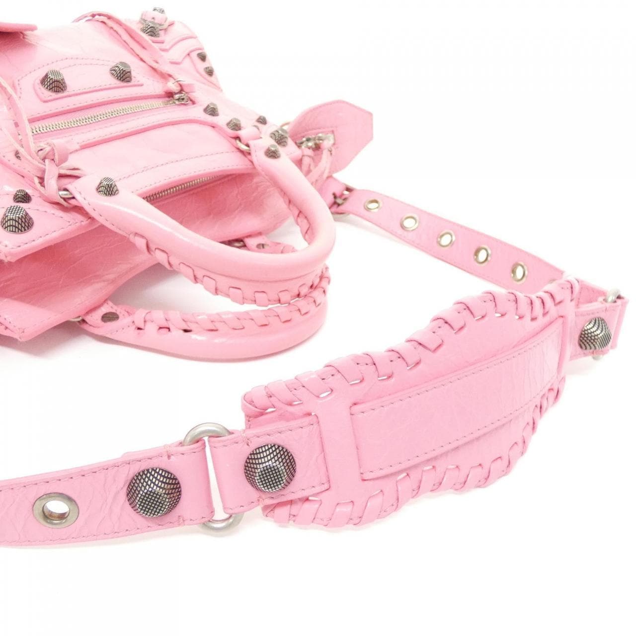 【関税込み】BALENCIAGA ネオ カゴール XS メタルピンクバッグ BALENCIAGA - バレンシアガ ネオ カゴール XS 700940 210B0