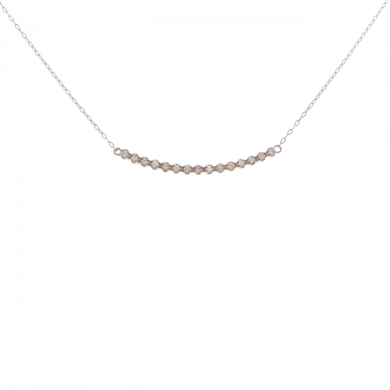 K18PG ダイヤモンド ネックレス 0.10CT