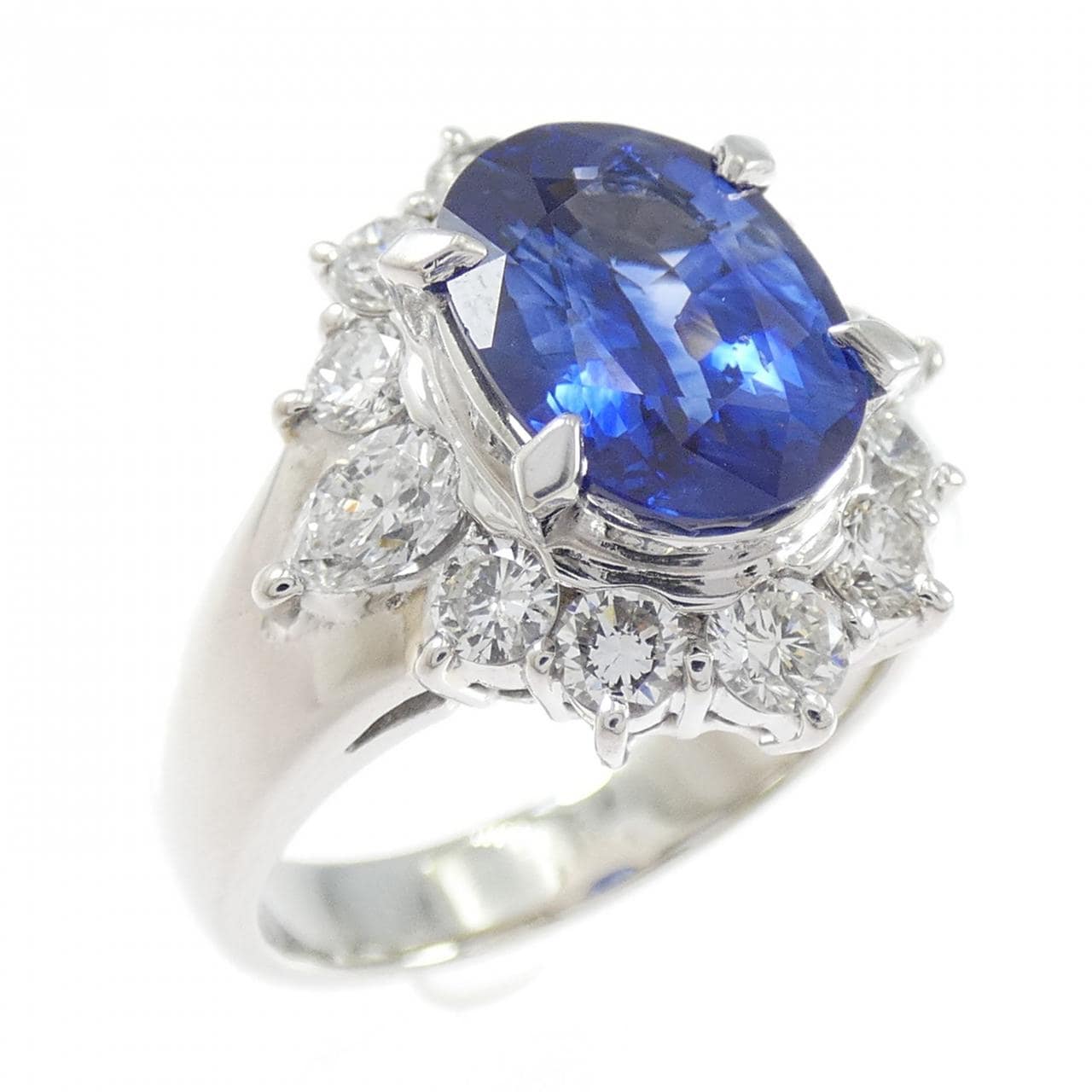 PT900蓝宝石戒指3.35CT