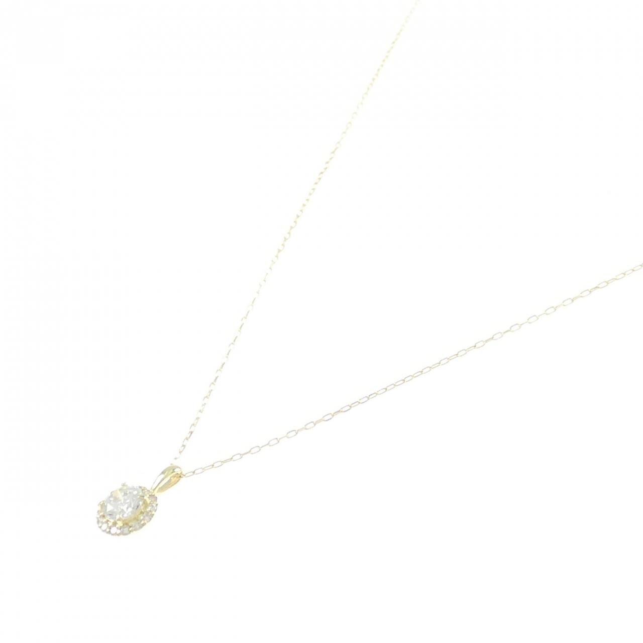 [BRAND NEW] K18YG Diamond Necklace 0.326CT H SI2 Good
