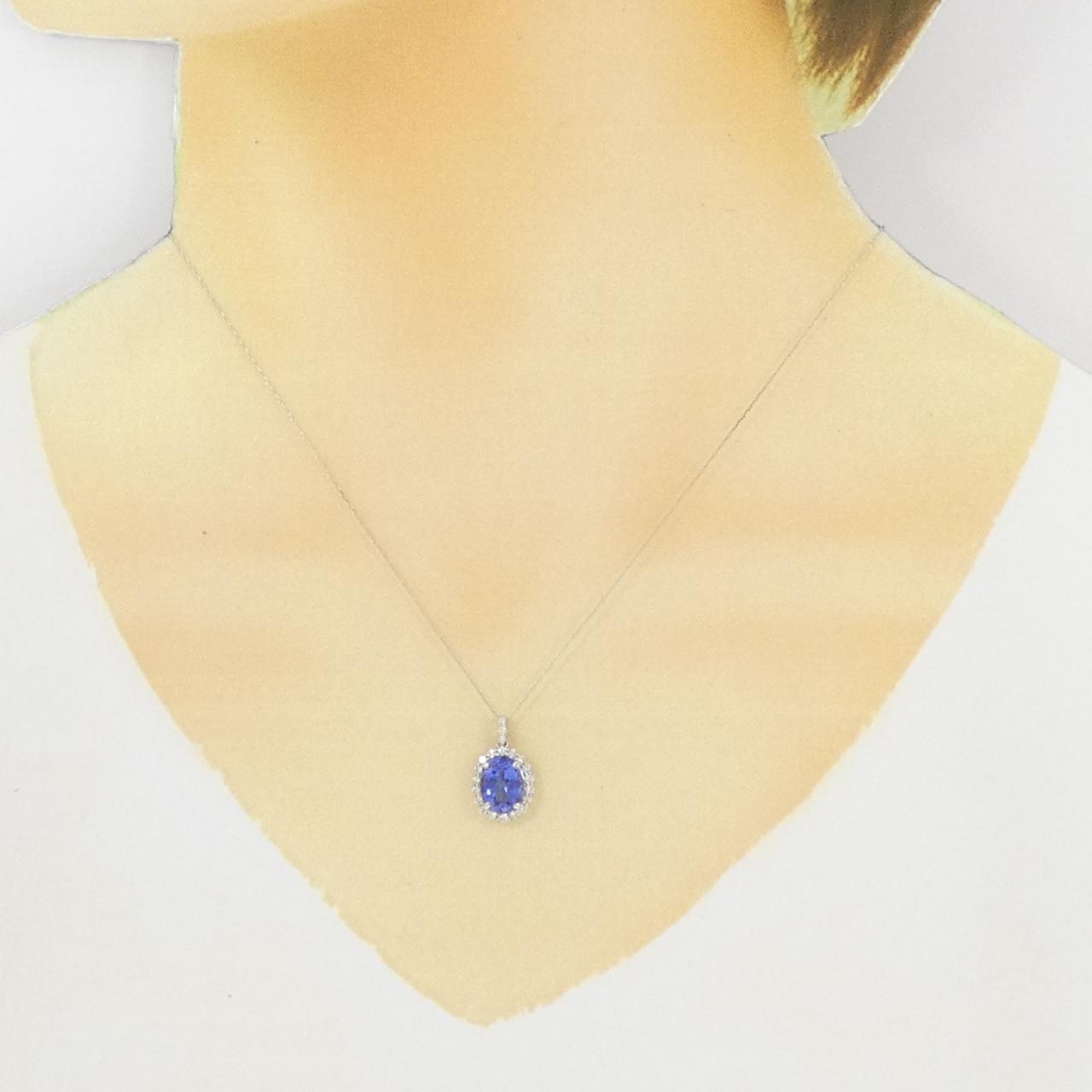 【新品】PT900/PT850 タンザナイト ネックレス 1.98CT