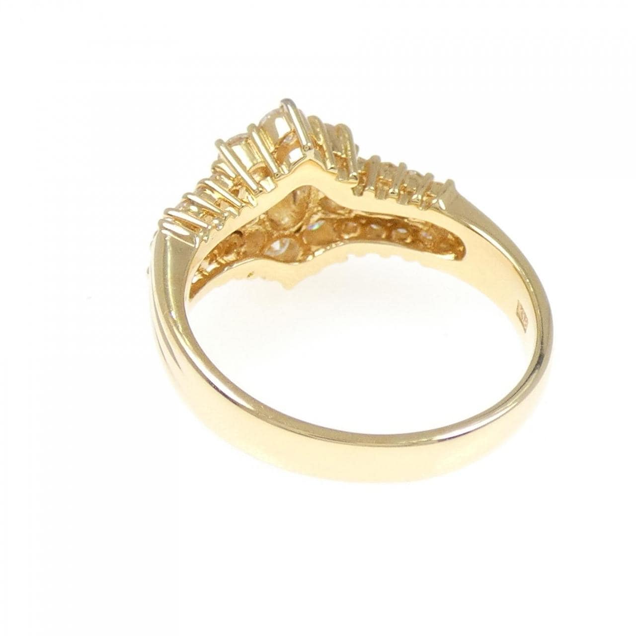 K18YG ダイヤモンド リング 0.28CT