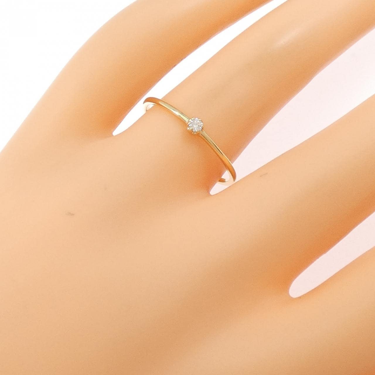 【リメイク】K18YG ダイヤモンド リング 0.03CT