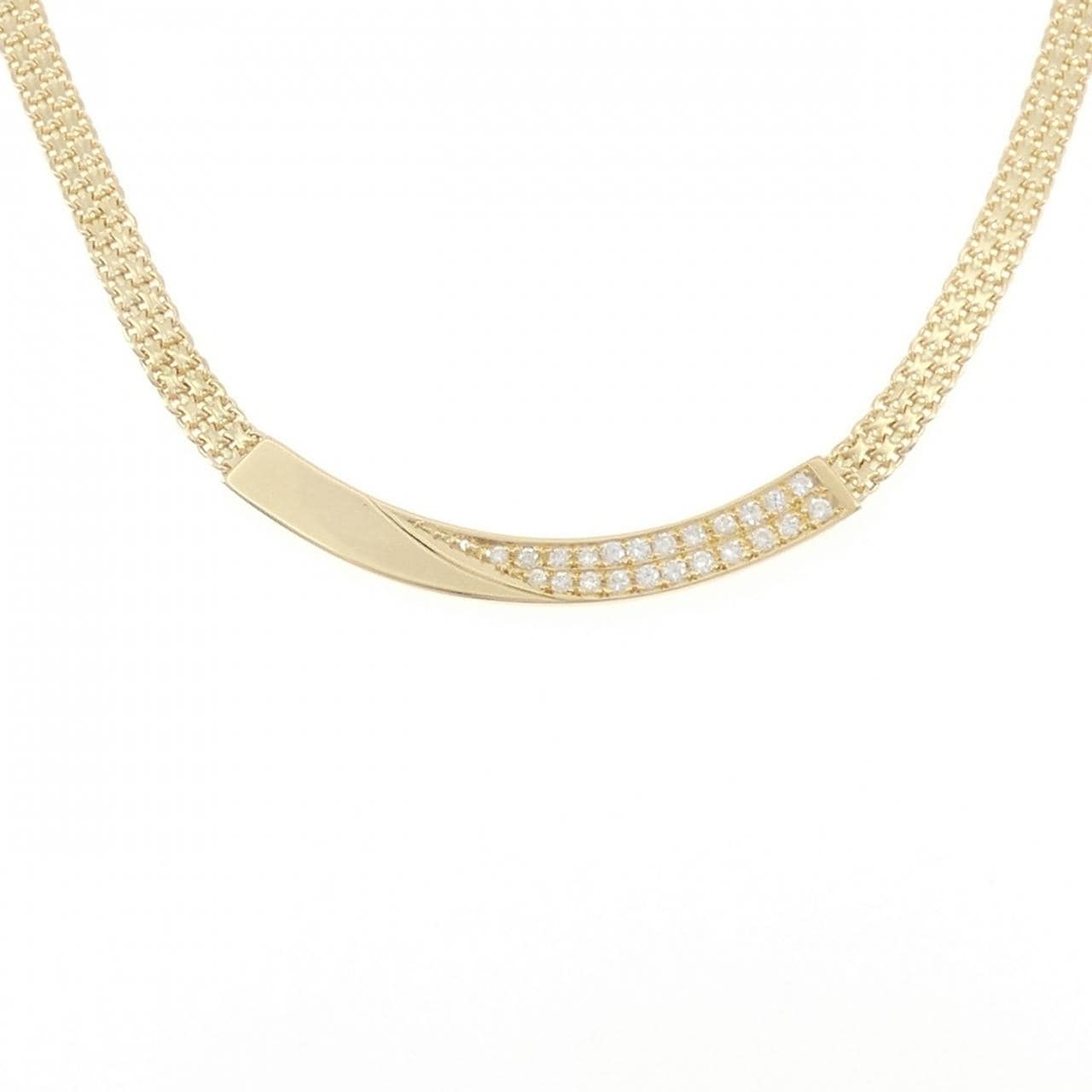 K18YG ダイヤモンド ネックレス 0.41CT