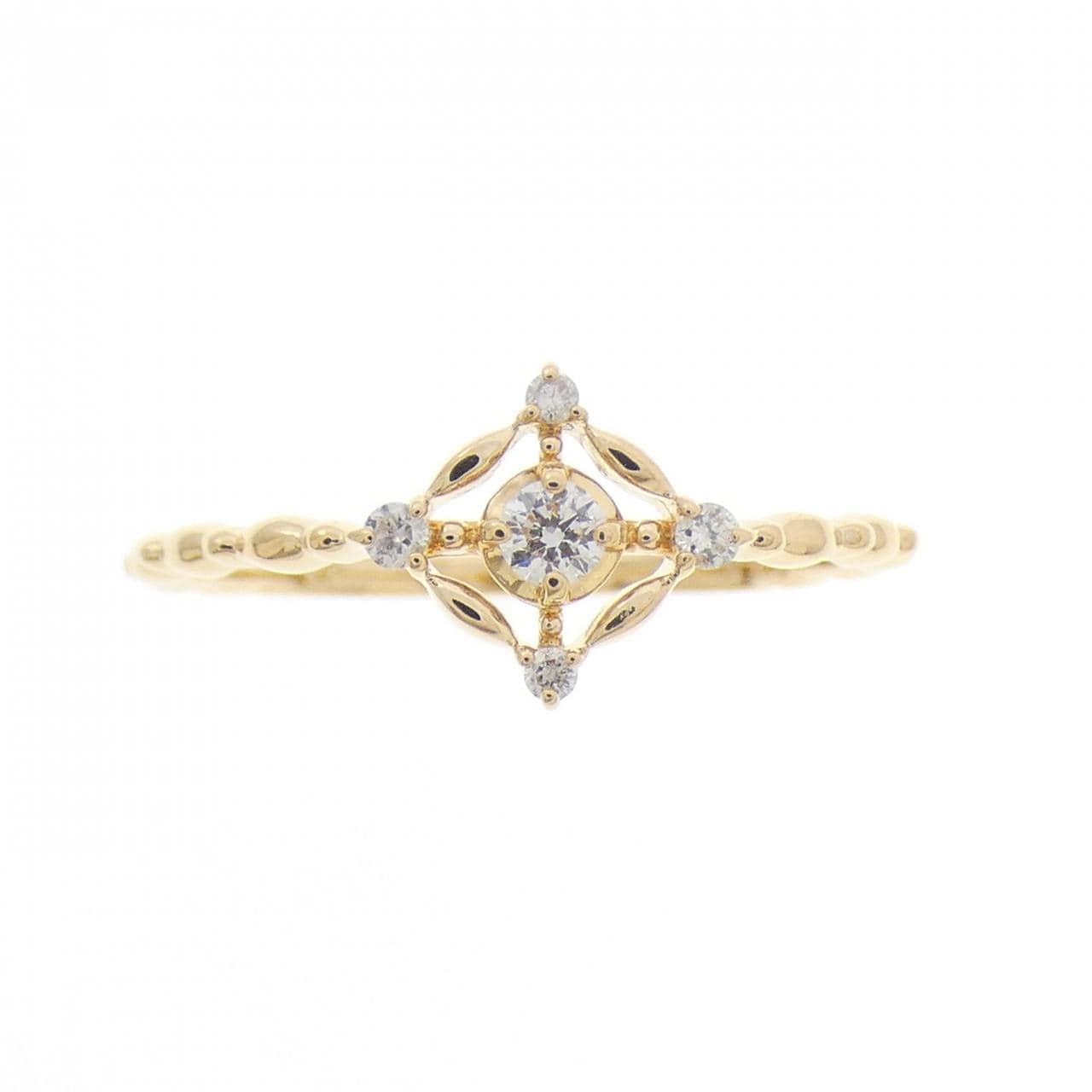K18YG ダイヤモンド リング 0.13CT