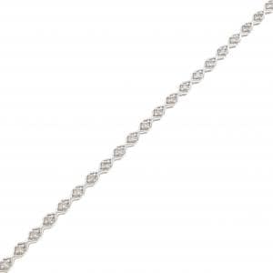 K18WG ダイヤモンド ブレスレット 0.50CT