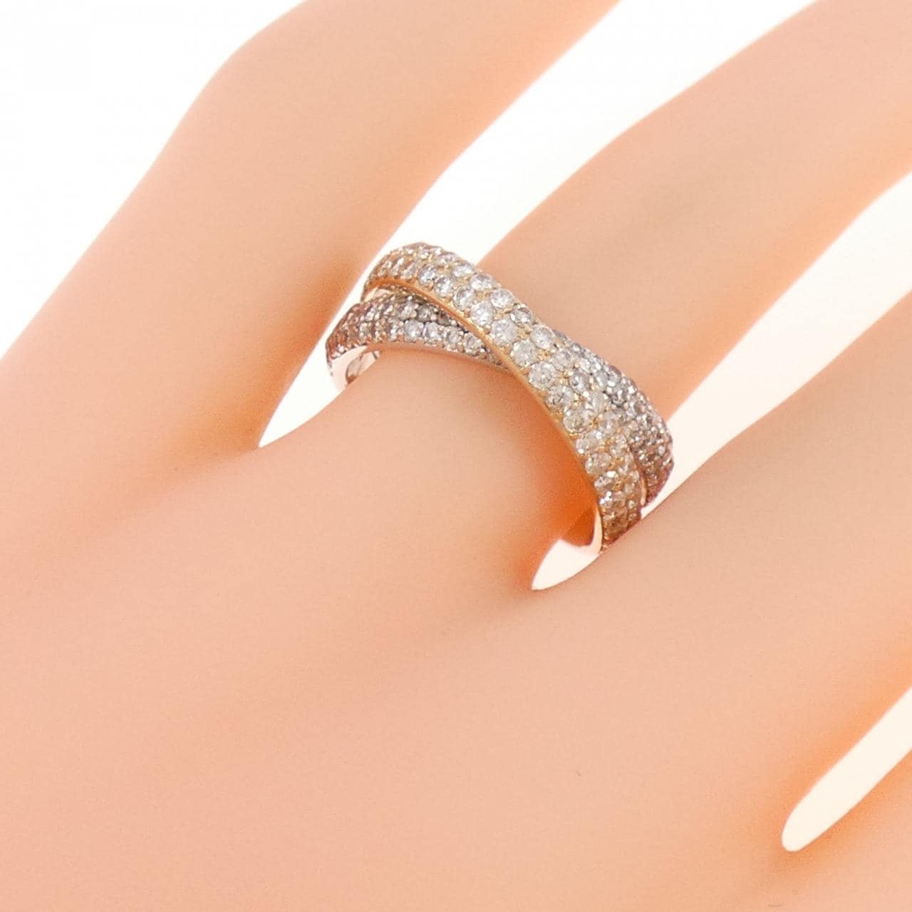 K18WG/K18PG ダイヤモンド リング 1.00CT