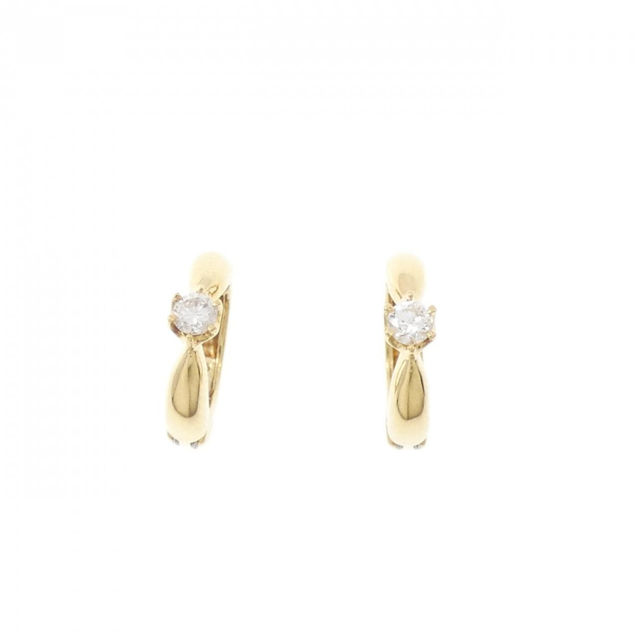 K18YG ダイヤモンド イヤリング 0.10CT