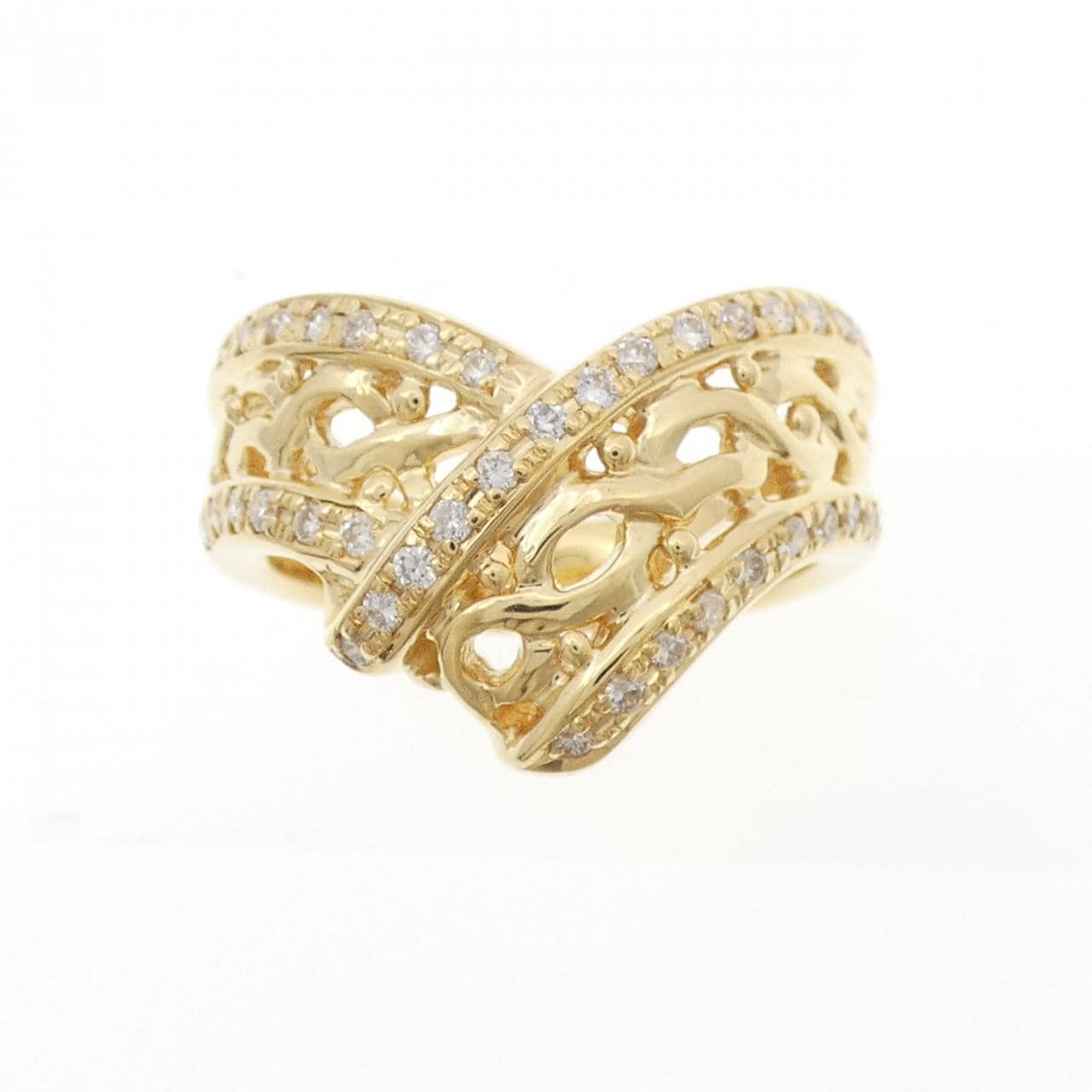 K18YG ダイヤモンド リング 0.27CT