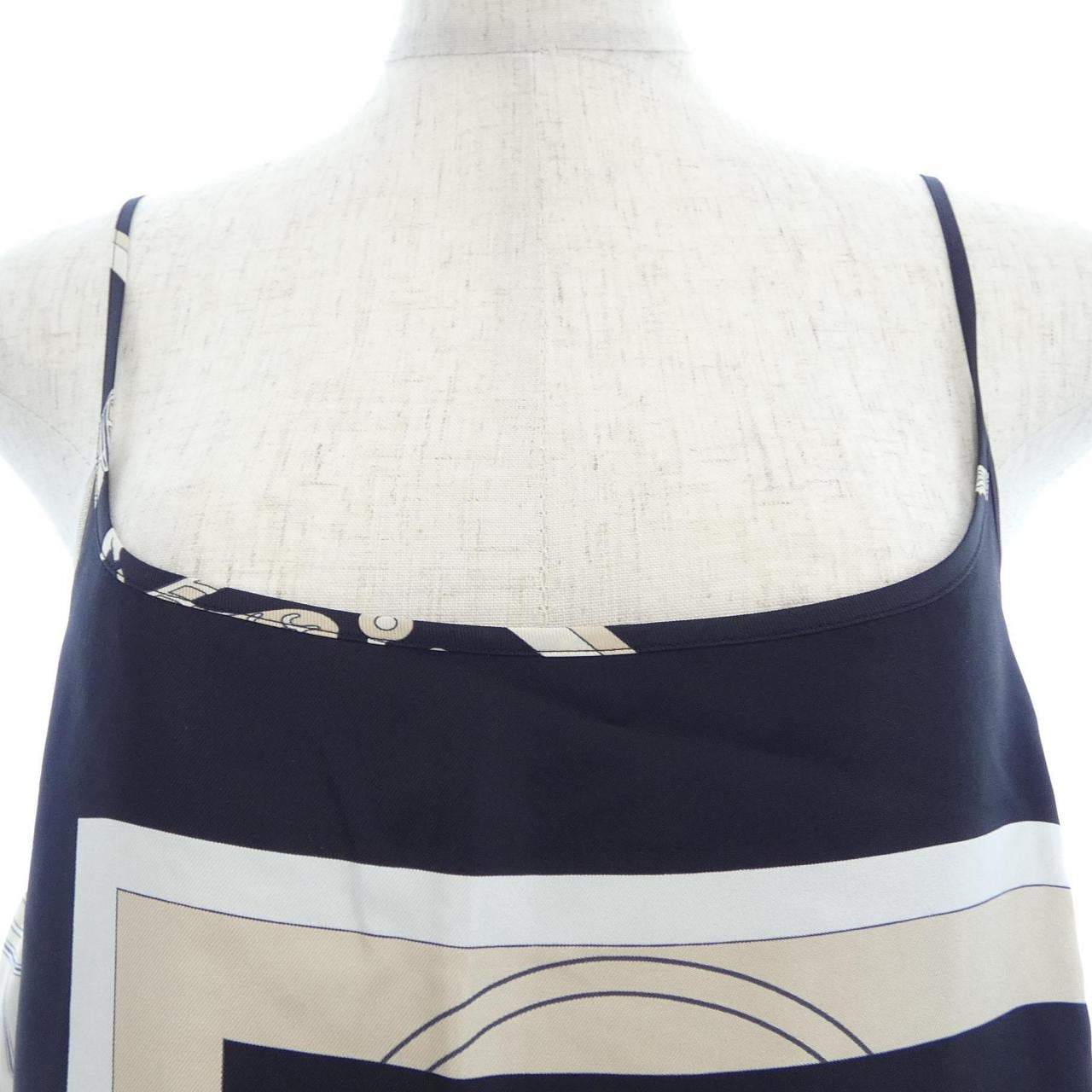 エルメス HERMES EX-LIBRIS 3E0521D7 ツイルレーヌ ワンピース