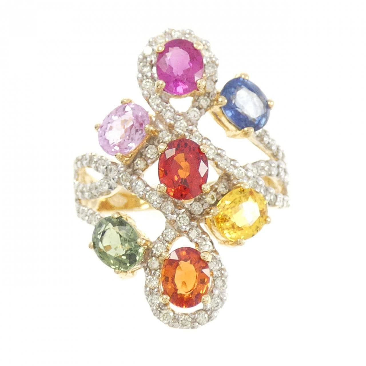 750YG/750WG サファイヤ リング