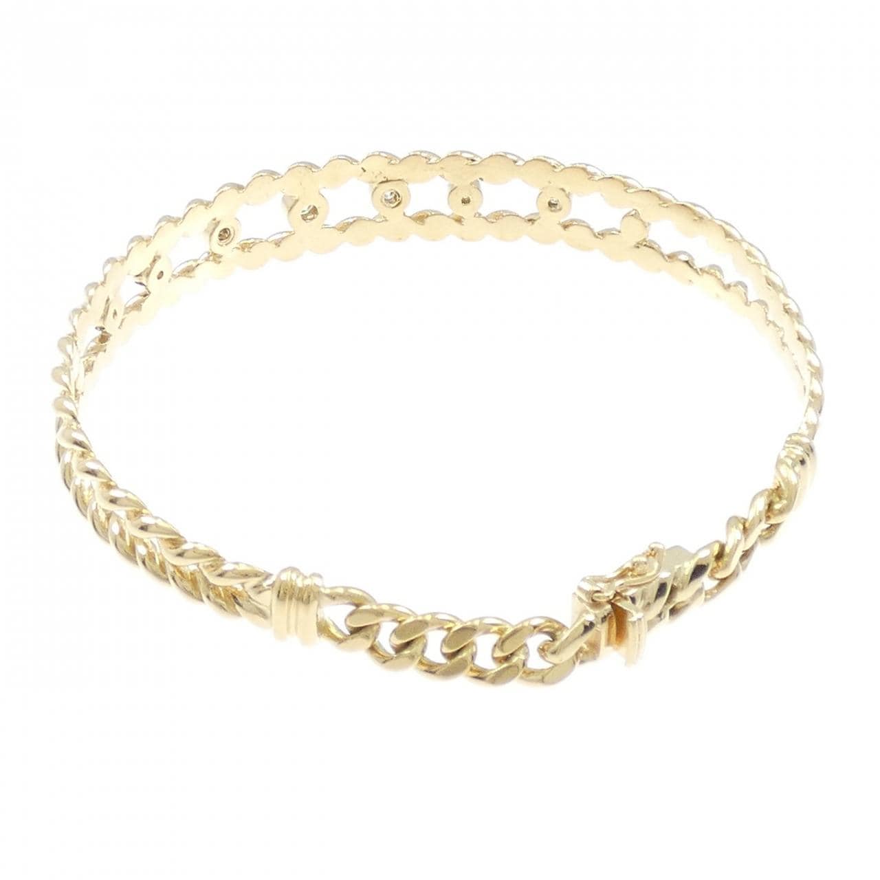 K18YG ダイヤモンド バングル 0.27CT