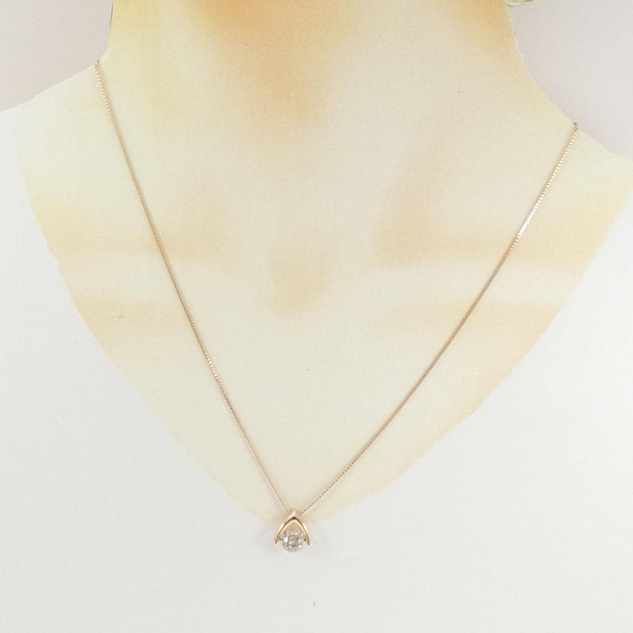 K18PG ダイヤモンド ネックレス 1.10CT