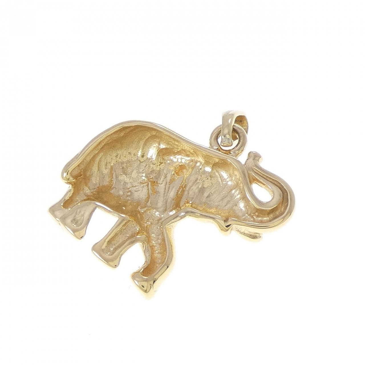 750YG/750WG エレファント ダイヤモンド ペンダント