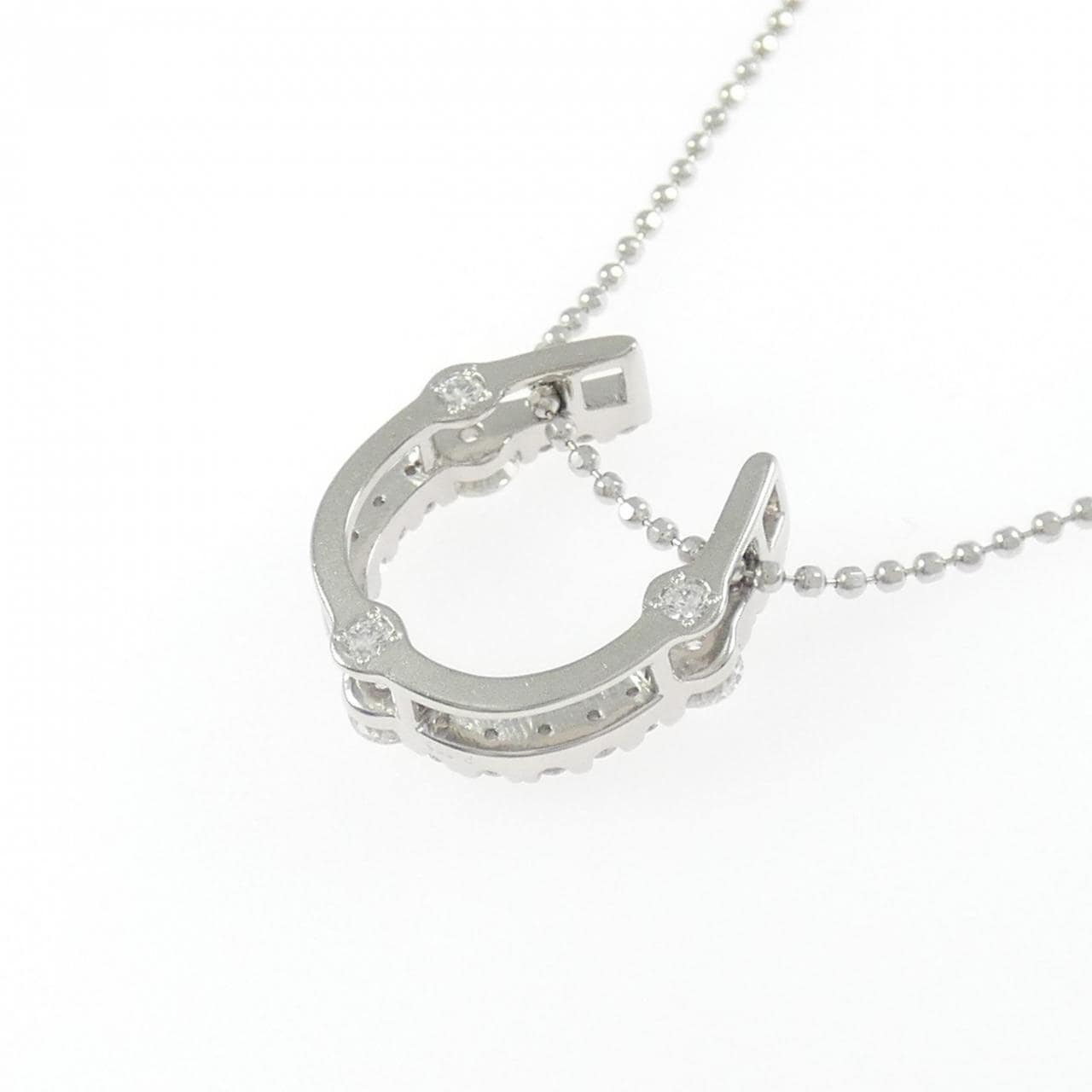 PT900/PT850 ホースシュー ダイヤモンド ネックレス 0.70CT