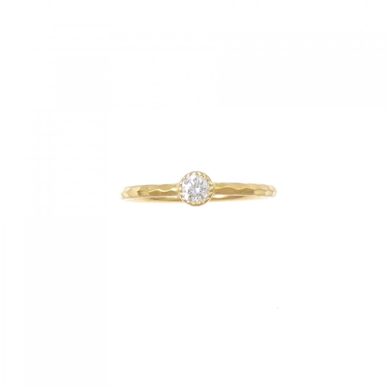K22YG ダイヤモンド リング 0.11CT