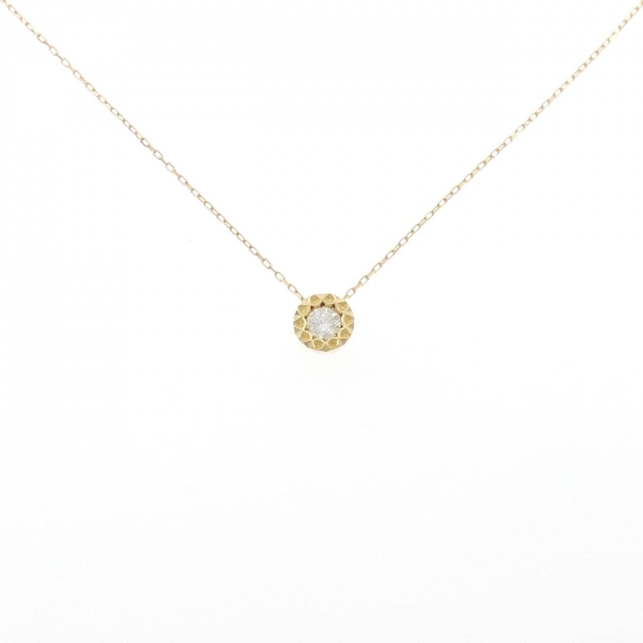 K18YG ダイヤモンド ネックレス 0.10CT
