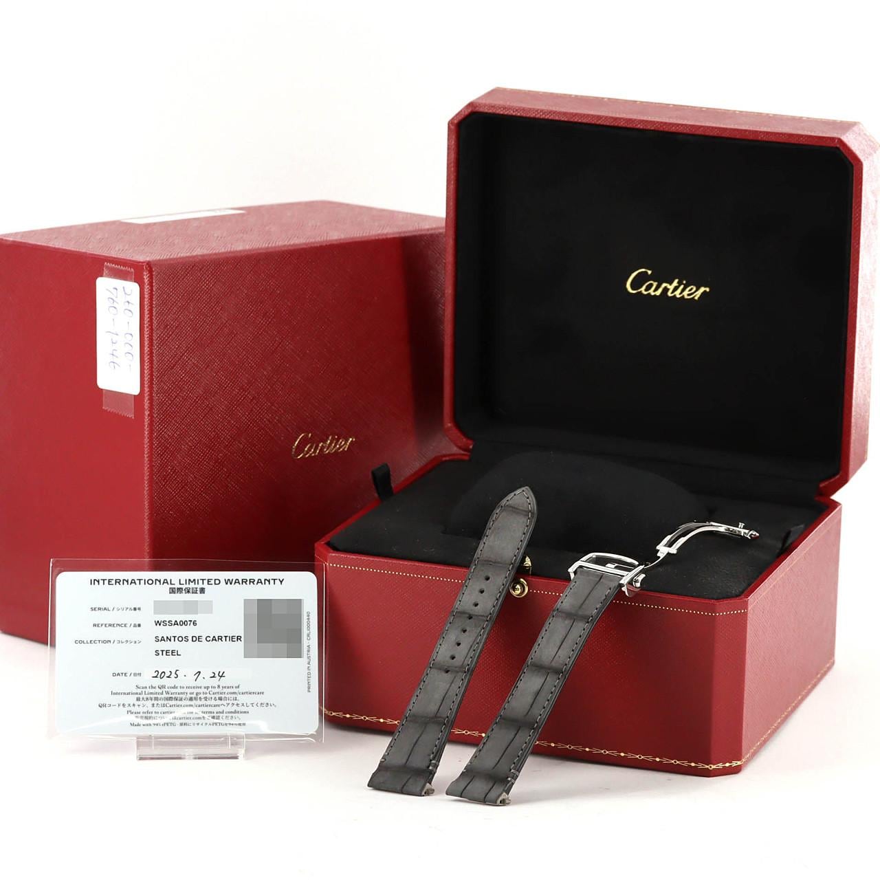 カルティエ サントス･ドゥ･カルティエ デュアルタイムゾーンLM WSSA0076 SS 自動巻