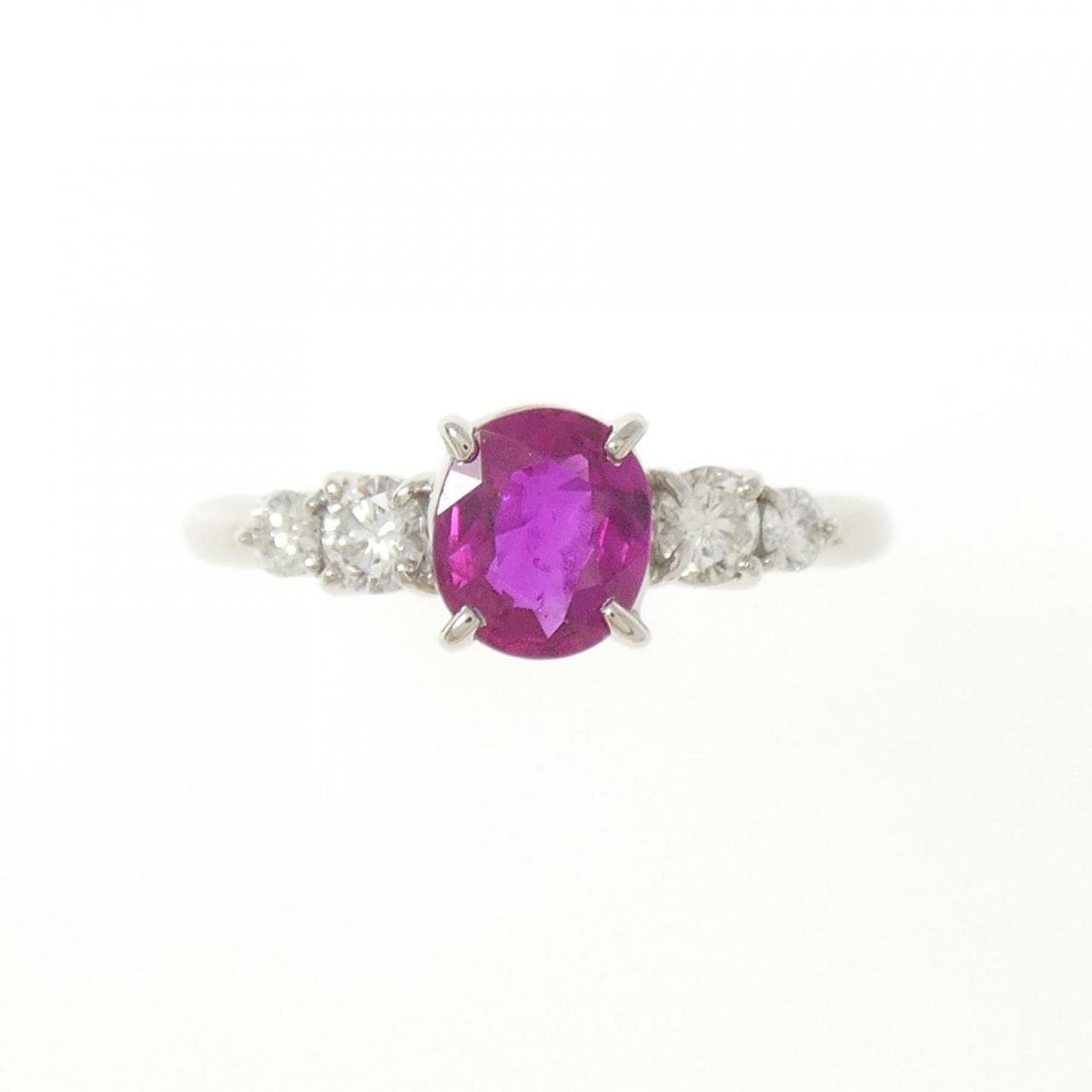 PT900 ルビー リング 0.73CT