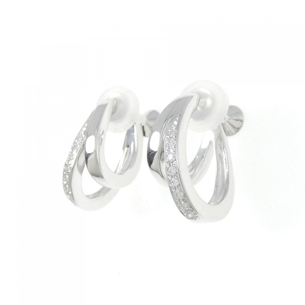 ミキモト ダイヤモンド イヤリング 0.14CT