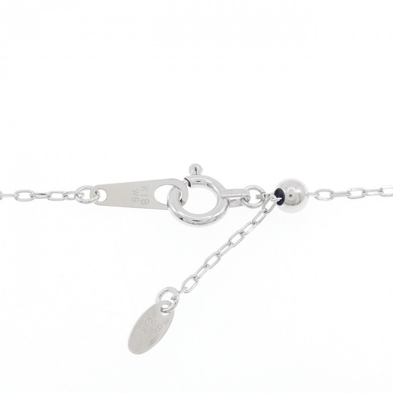 K18WG ダイヤモンド ネックレス 0.30CT
