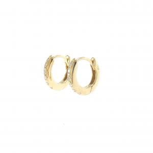 【新品】K18YG ダイヤモンド フープ ピアス 0.05CT