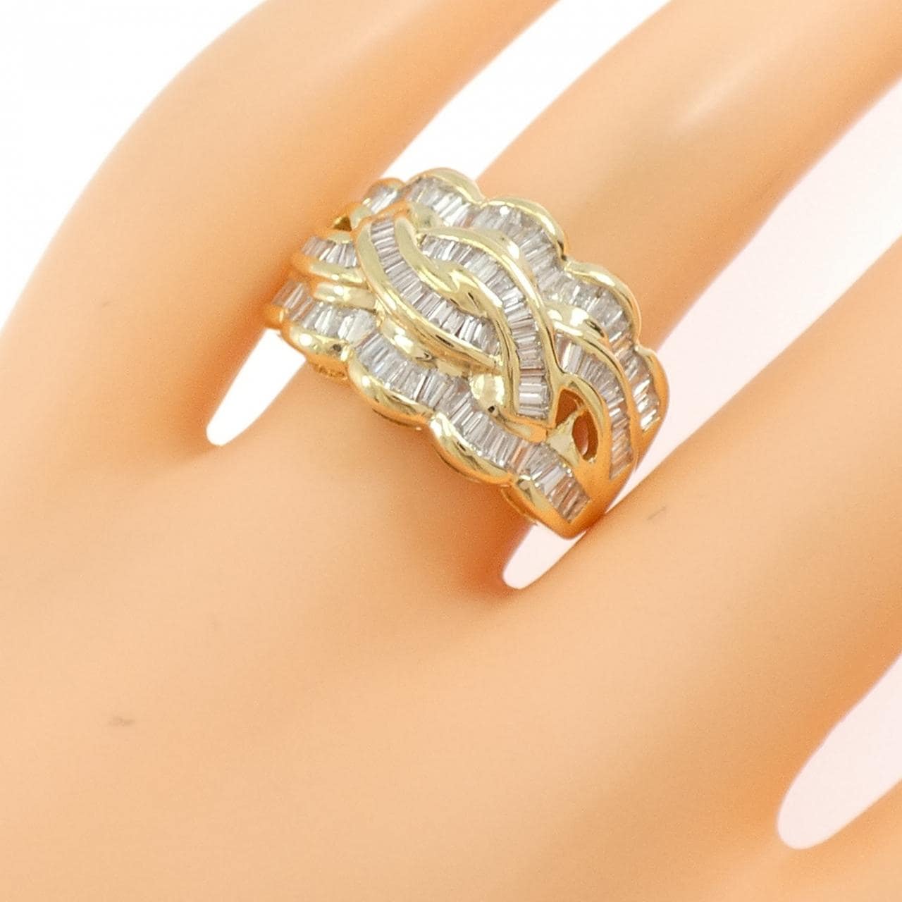 K18YG ダイヤモンド リング 1.50CT