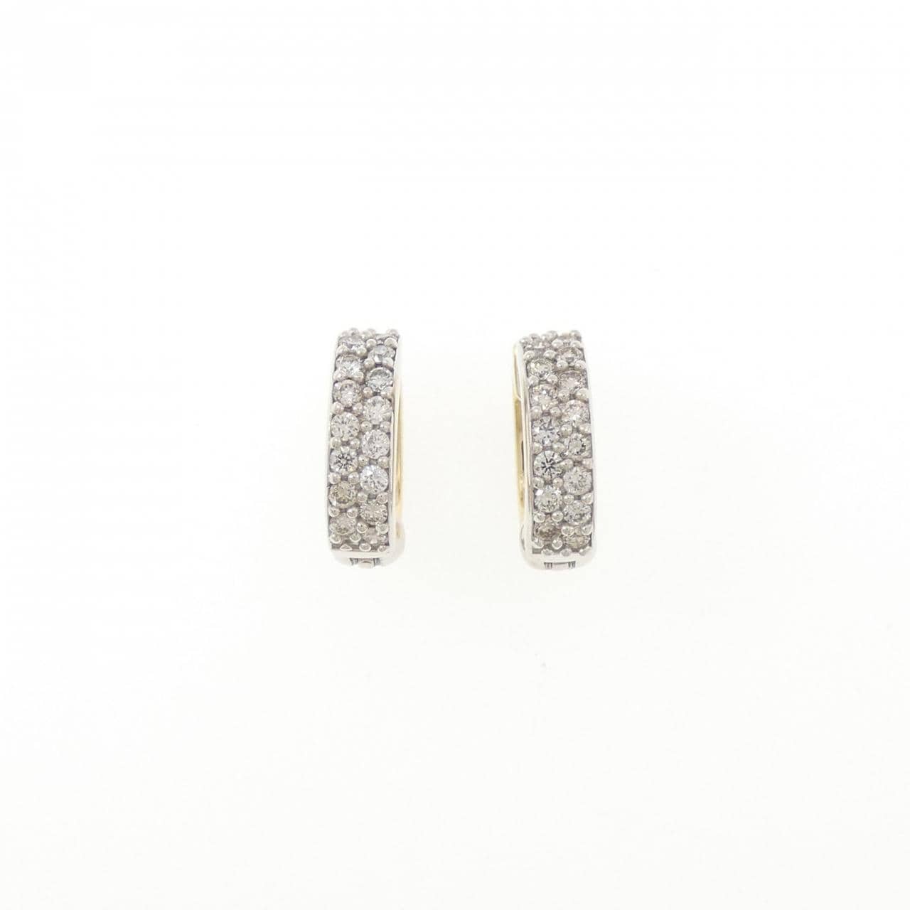 K18YG/K18WG ダイヤモンド イヤリング 0.52CT