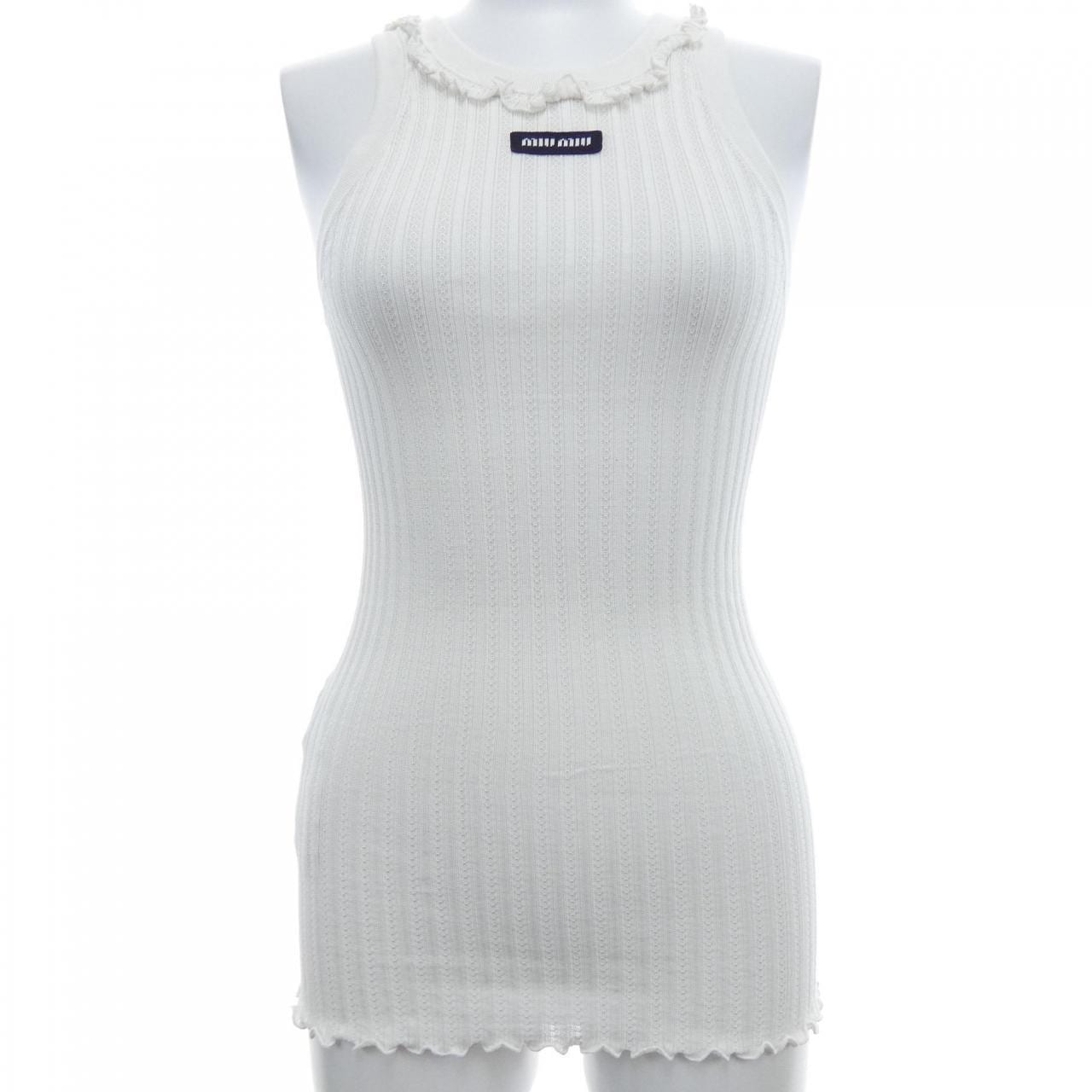 ミュウミュウ MIU MIU SILK TANK TOP MMV392 SOOO 191X タンクトップ