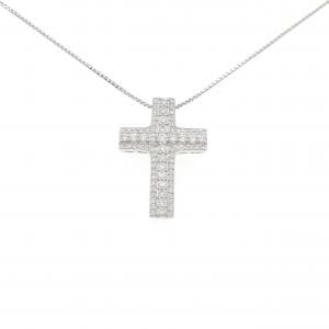 PT900/PT850 クロス ダイヤモンド ネックレス 1.00CT